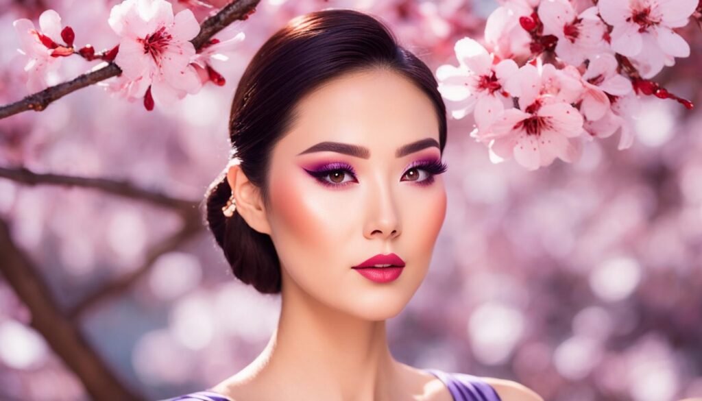 Asian-inspired makeup tutorial image