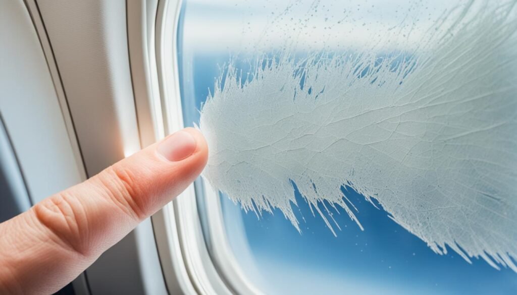 Causes of dry skin on a plane