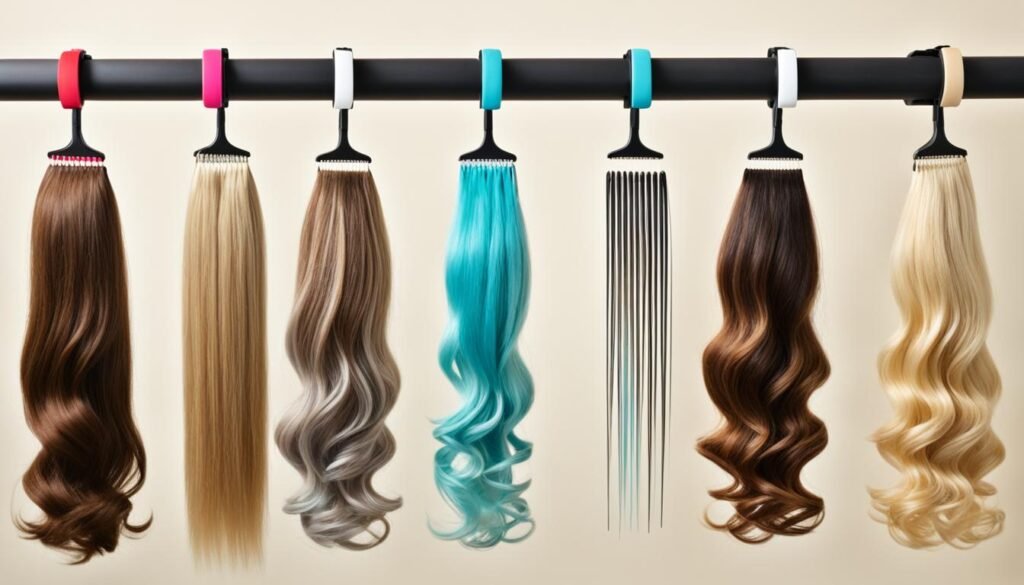 Hair extensions hanger