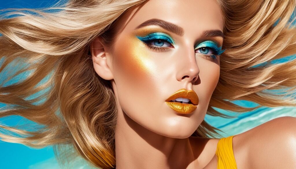 Maximalist Beach Makeup