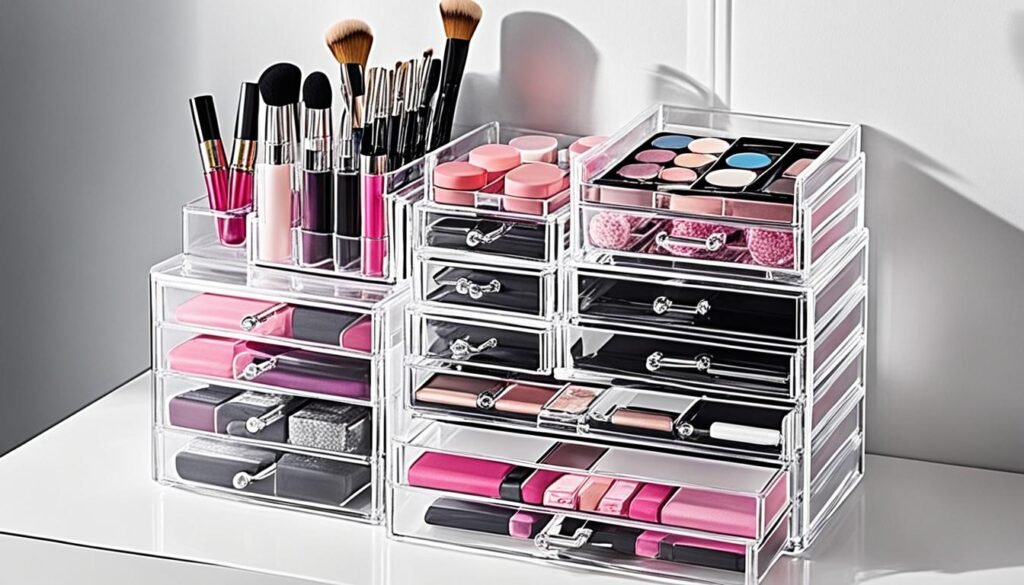 Stackable makeup drawers