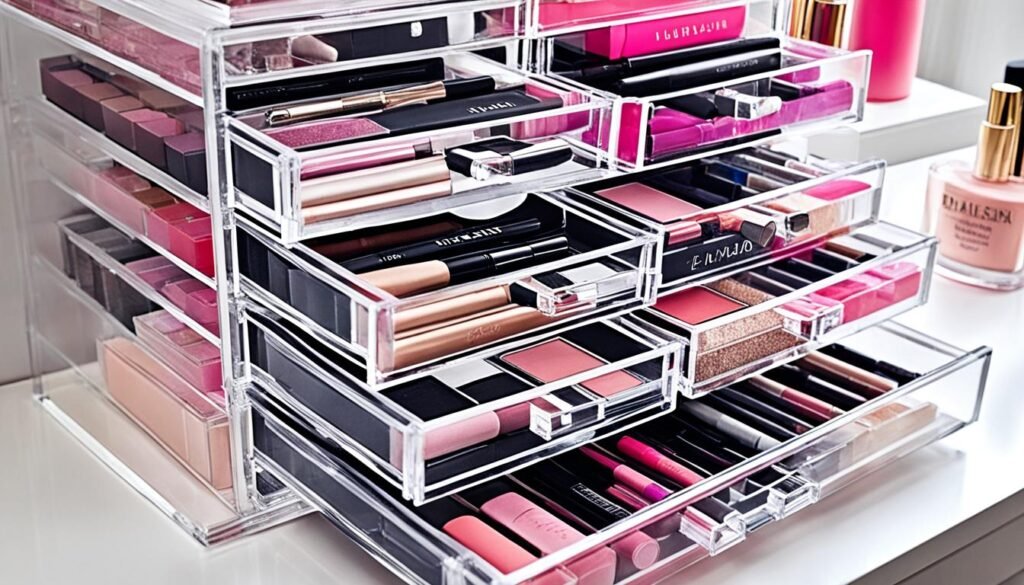 Stackable makeup drawers