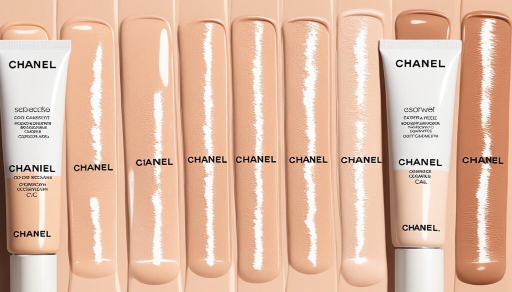 chanel cc cream swatches