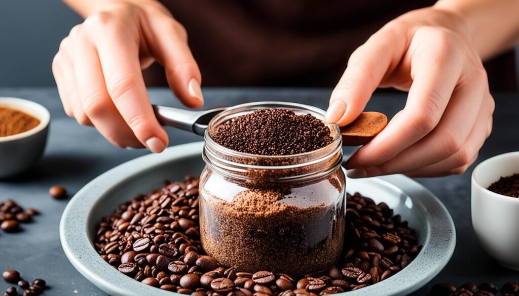 coffee scrub for exfoliation