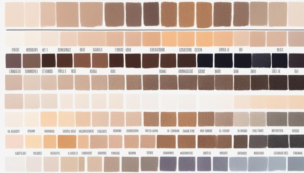 eyeliner shade chart