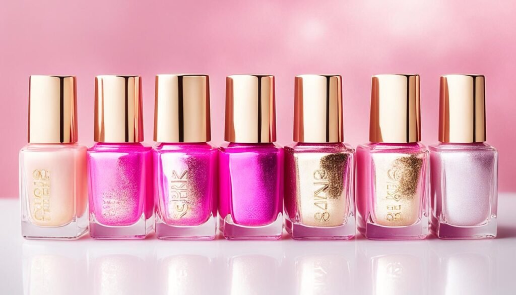 on-trend clear pink nail polishes