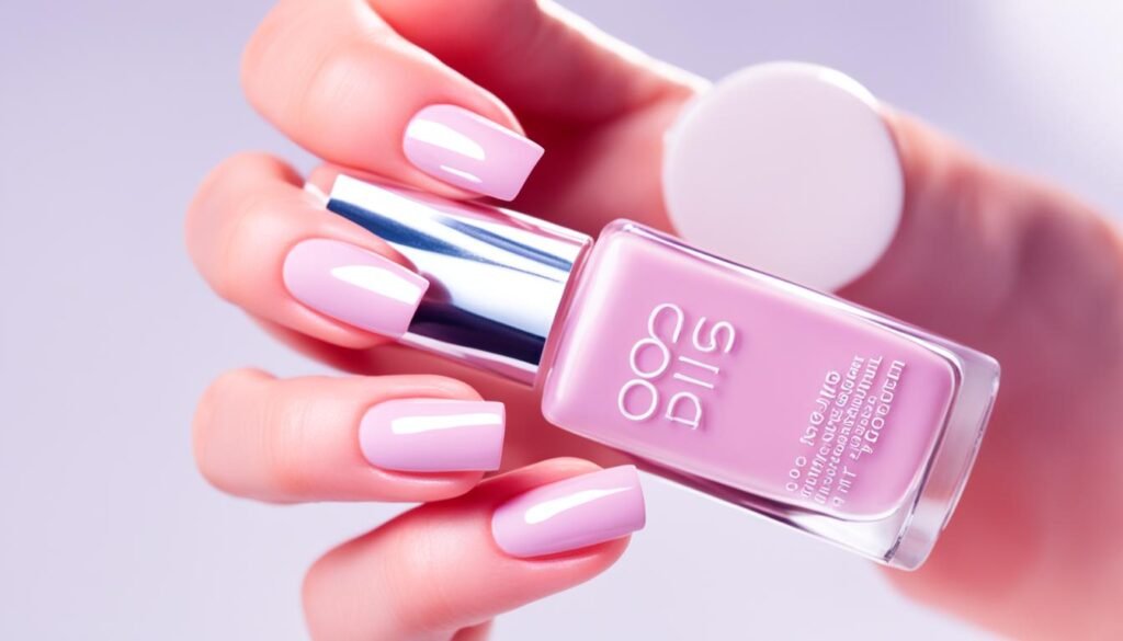 opaque pink nail polish