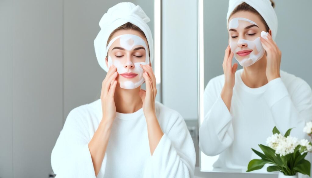 using sheet masks with acne-prone skin