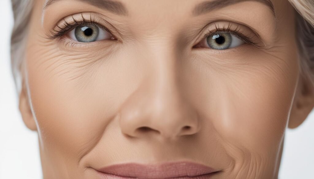 foundation application on mature skin