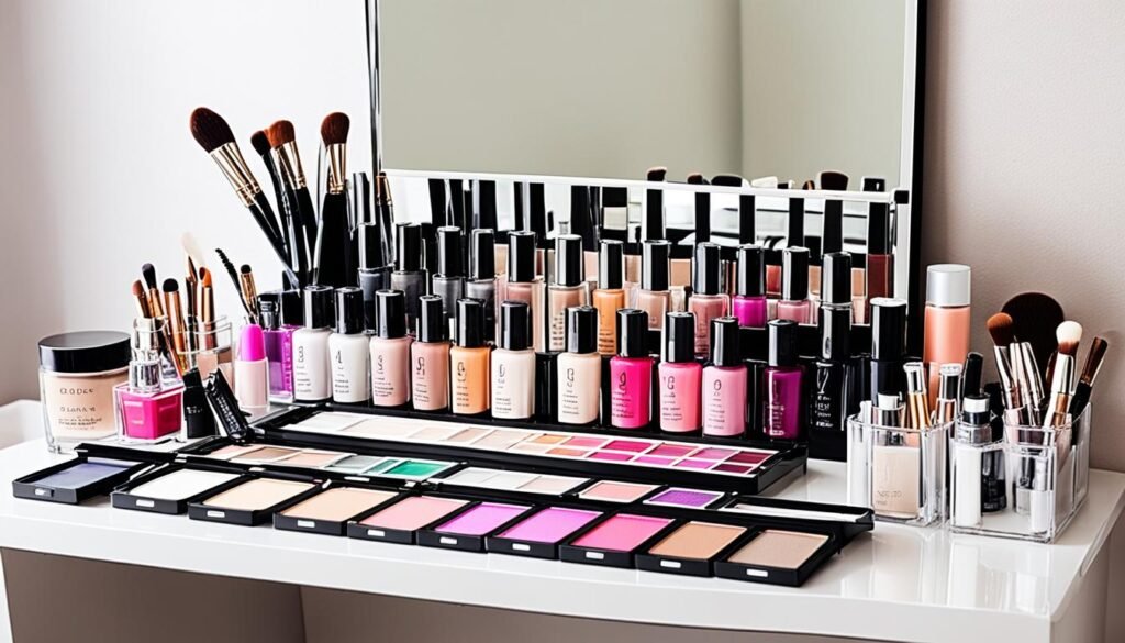 Arranging Makeup by Frequency of Use