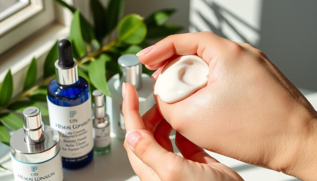 layering eye cream for skincare